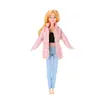 E-commerce Transfronteiriço Vestido para Boneca Barbie de 11 Polegadas 30cm Roupa Externa Pequena e Cheirosa Roupa Externa de Lã Calça de Couro Pronta para Venda