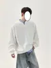 Nova Camisa Polo Estilo Coreano Splicing Xadrez Falsa Duas Peças para Primavera e Outono 2025 Marca Tendência Top de Moda de Alta Qualidade para Homens