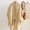 Bufanda de Invierno de Imitación Cachemir Moda Clásica Vintage 2026 para Mujer, Chal de Oficina, Calentador de Cuello Versátil y Cálido