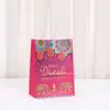 Sacola de Papel Kraft Sacola Tote Impressa Sacola de Compras Atacado Sacola de Presente Diwali Indiano Sacola para Embalagem de Presente de Festa