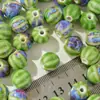 Joyería de Cerámica Regalos para Estudiantes y Niños Tejido a Mano Cuentas de Agua de Melón de 12 mm Que No Se Desvanecen DIY