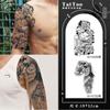 Tatuaje Adhesivo Herbal de Media Armadura Impermeable para Hombre Larga Duración Frotar Brazo Flor Brazo Diablo Trendy Japonés Tradicional Nuevo Estilo