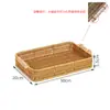 Prato de frutas inclinado de rattan, cesta de frutas de imitação de rattan, cesta de armazenamento de lanches, cesta de exposição de rattan, cesta de feira, cesta de exposição para casa de temporada