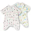 Roupas de Monge Bebê de Alta Densidade Recém-Nascido Peça Única Gaze Borboleta Roupas de Bebê Roupa de Verão Ha Respirável
