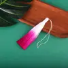 Nuevo Colgante de Borla Graduada de 13 cm Hecho a Mano para Joyería DIY Colgante de Borla Estilo Antiguo Colgante de Abanico Colgante Bicolor Hanfu