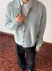 Suéter Cárdigan de Punto Grueso Estilo Americano para Hombres y Mujeres, Nuevo Estilo Primavera/Otoño, Holgado, Versátil, Estilo Perezoso, Ropa Exterior de Manga Larga