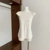 Top de Tubo de Encaje + Cárdigan de Manga Media, Suave con Sensación de Hielo y Adelgazante, Conjunto de Dos Piezas de Pura Pasión para Mujer, Ropa de Algodón Ye Hong