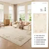 Alfombra Sala de Estar Moderna Estilo Crema Nuevo Lavable Limpiable Dormitorio Alfombrilla de Mesita de Noche Impermeable Gama Alta Alfombrilla para Piso de Sofá