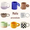 Atacado de Fabricante Presente Criativo Xícara de Café da Manhã Leite Barriguda Cerâmica Caneca Casal Fofa Logotipo Personalizado