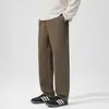 Pantalones casuales rectos de estilo americano modernos y fluidos para hombre Anyang, nuevo para otoño 2026, holgados, versátiles, para ir al trabajo, de pierna ancha