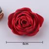 Flor Estilo Coreano de Borde Quemado Flor Rosa Flor de Tela DIY Broche de Flor para Novios Accesorios Decoración de Ropa Accesorios