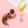 Brinquedos para Gatos Pendurados na Porta, Autoestimulantes e Aliviando o Tédio, Varinhas Divertidas para Gatos, Lagarta de Penas, Artefatos Divertidos para Gatos, Suprimentos para Gatos