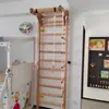 Estructura de costillas de madera maciza para interiores, Estante para dominadas en casa, Baile, Estiramiento de piernas, Equipo de entrenamiento de rehabilitación de yoga para adultos