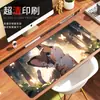 Venta Directa de Fábrica, Alfombrilla de Ratón Grande, Alfombrilla Creativa para Escritorio de Gato Anime, Alfombrilla de Ratón Antideslizante con Borde Bloqueado de Precisión