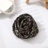 Seda Coreana Flor de Bolinhas Tridimensional Design de Alto Padrão Rosa Prendedor de Cabelo Acessório de Cabelo Flor de Cabeça da Moda Acessório