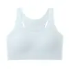 Sujetador deportivo para niñas para estudiantes, sin costuras, transpirable, a prueba de impactos, camiseta sin mangas para correr, adecuado para niñas en crecimiento