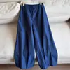 2026 Tela Nueva de Algodón que Cambia de Color Pantalones Holgados Adelgazantes tipo Globo Pantalones de Abuela Pantalones de Tres Cuartos para Mujer Venta al por Mayor H14DK6933