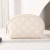 Nuevo Producto 2026 Bolsa Cosmética de PU Grabada para Mujeres, Bolsa de Almacenamiento Multifuncional Portátil para Viaje, Bolsa de Tocador Ins Moda Retro