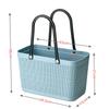 Cesta Pequena Estilo Japonês com Textura de Linho, Cesta de Armazenamento de Mão, Cesta de Compras de Supermercado, Cesta Plástica Fashion, Cesta de Compras B