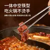 Juego de palillos de titanio puro, palillos de cristal para olla caliente doméstica, resistentes a altas temperaturas, coloridos, resistentes al moho, vajilla de alta gama, 5 pares en una caja de regalo