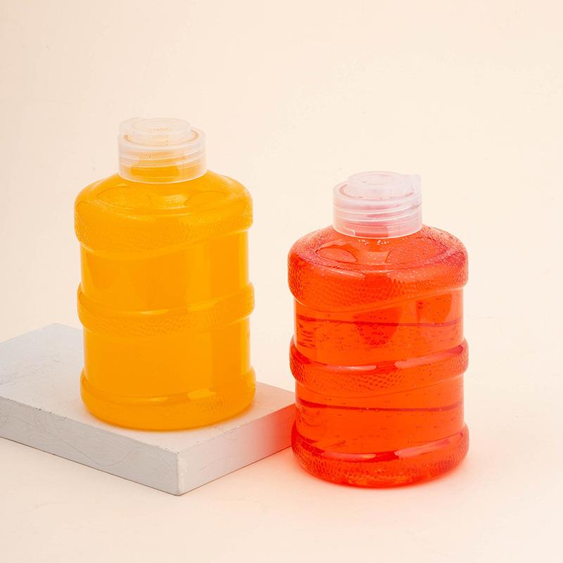 厂家直供网红奶茶桶PET500ml一次性迷你小水桶瓶桶装塑料