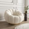 Sofá perezoso estilo crema, sillón reclinable, sillón de calabaza, sillón para apartamento pequeño, sofá de tela de terciopelo de cordero, sofá individual