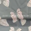 Suministrado directamente por el fabricante, tela de gasa rizada con perlas 50D28, material de gasa 100% poliéster, tela ligera para vestidos de mujer de primavera/verano