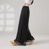 Pantalones de Pierna Ancha de Danza Clásica Atuendo de Presentación para Mujer, Pantalones Fluidos de Gasa, Ropa de Práctica de Danza Moderna, Pantalones de Danza para Mujer, Pantalones Anchos Sueltos