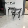 Soporte de maceta de hierro desmontable para balcón exterior de traje transfronterizo, soporte de flores de montaje y desmontaje para suelo de sala de estar