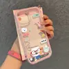 Cuchara Estilo Japonés Oso Autocrítico Adecuado para Funda de Teléfono iPhone 17 Pro Max 16 Simple 15 Pro Nicho