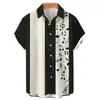 2024 Cruzamento de Fronteiras Masculino Quente Nova Camisa de Manga Curta Série Férias no Havaí Estampada em 3D Casual Top Masculino