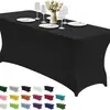 Cubierta Elástica para Mesa Transfronteriza al por Mayor Funda Rectangular Elástica para Mesa de Fiesta al Aire Libre Boda Funda para Mesa de Banquete de Boda
