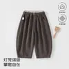 Calça infantil estilo coreano roupas de bebê calça de moletom estação primavera e outono estampa de bolinhas primeira festa de aniversário roupas infantis versátil casual para sair calça de perna curva