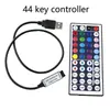 Controlador inalámbrico USB 17 24 44 teclas controlador led colorido 5v inalámbrico 3 teclas mini RGB controlador