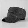 Sombrero para hombre de mediana edad y anciano invierno viejo abuelo papá otoño e invierno gorra de béisbol engrosada copa plana visera hombre