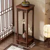 Suporte de Flores de Madeira Maciça para Sala de Estar, de Chão Modelo Novo 2026, Suporte de Vasos de Flores Vintage Estilo Chinês, Suporte para Plantas, Prateleira para Aquário