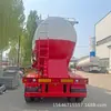Exportação transfronteiriça semirreboque de transporte de material em pó de 3 eixos e 45 metros cúbicos, caminhão basculante, caminhão-tanque de cimento, caminhão-tanque