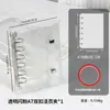 Almacenamiento de Uñas Fresco y Elegante con Doble Cremallera Seleccionado Cuidadosamente Libro Transparente de PVC para Colección de Uñas Álbum de Mini Almacenamiento Desmontable de Hojas Sueltas