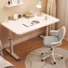 Mesa elevadora móvil de manivela para el hogar, escritorio de estudio para niños, escritorio de escritura para estudiantes en el dormitorio, escritorio de oficina para computadora de escritorio