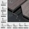 Moldura personalizada en forma de I, moldura de borde para piso de madera, panel de cristal de carbono para azulejo cerámico, tira de clip para panel de pared, tira de acabado en forma de I de chapa de madera