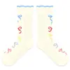 Meias de seda de vidro para mulheres, finas de verão, fofas, doces, poá, laço, renda bolha, meias de cano médio, estilo miu, coreano