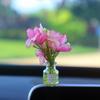 Adornos para Coche con Flores Artificiales Frescas Transfronterizos Florero de Celebridad de Internet Flores Interior del Coche Accesorios para Coche Decoraciones de la Consola Central