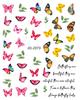 Adesivos de Arte de Unha Borboleta Primavera 2024 Novos Atacado Adesivos de Unha Borboleta Pequena Colorida Decoração Meia Borboleta