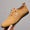 Nuevos Zapatos Casuales de Cuero para Hombre Otoño 2026, Suela Suave, Zapatos sin Cordones de Superficie Suave, Zapatos de Exportación para Hombre 5108