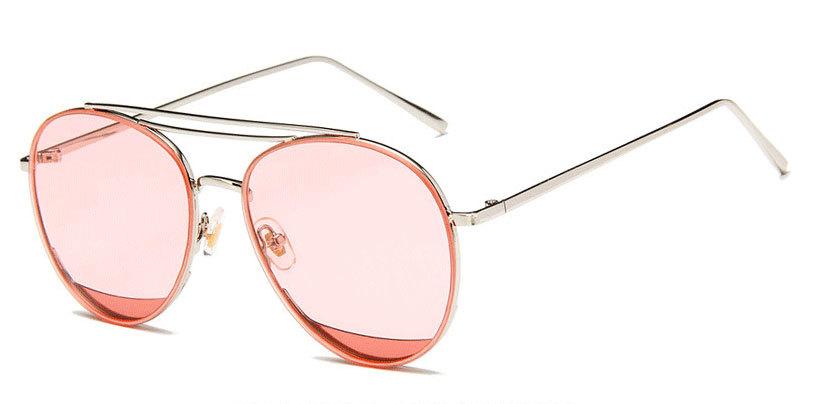 太阳眼镜_2017蓝色时尚透明太阳镜-吴亦凡韩版复古墨镜太阳