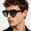 Gafas de Sol Polarizadas de Acetato Personalizadas de Moda Retro Transfronterizas Europeas y Americanas Montura Redonda Clásica Estilo Urbano de Moda Gafas de Sol Protectoras