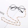Accesorios de joyería con personalidad de Amazon transfronterizos, máscara de cristal de color de moda, gafas, collar con cordón anticaída