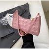 Bolso de pata de gallo para mujer 2024 Primavera Nuevo Bolso para mujer Estilo coreano Bolso de hombro con relieve de jade Estilo coreano Bolso de axila versátil