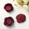 Moda otoño e invierno simple retro borde quemado tela flor DIY hecho a mano accesorios para el cabello tocado accesorios para la ropa material venta al por mayor