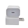 Adecuado para iPhone 16 EE. UU. y Estándar Europeo Cargador de 20W Carga Rápida PD Apple 15 Tableta iPad 3 Cargador